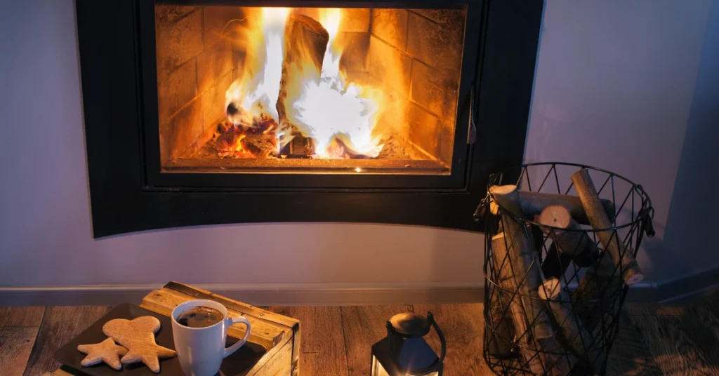 DIY electric fireplace mantel
